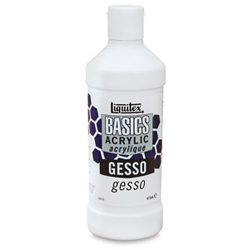 Liquitex BASICS Gesso Surface Prep Medium, 16-oz