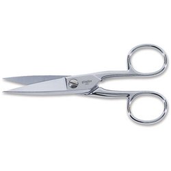 Gingher - Knife Edge Tailor's Point Scissors 5"-With Leather